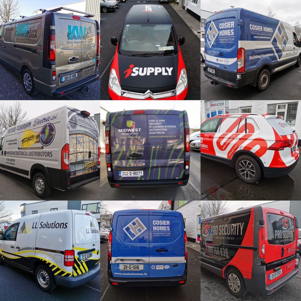 Car Graphics Galway - Branded Cars - Van Wrap - Car Wrapping Galway - vehicle Wrap examples