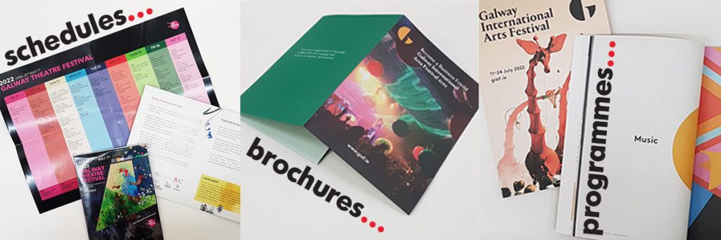 schedules brochures and programmes are three of the types of printing that iSupply Galway does