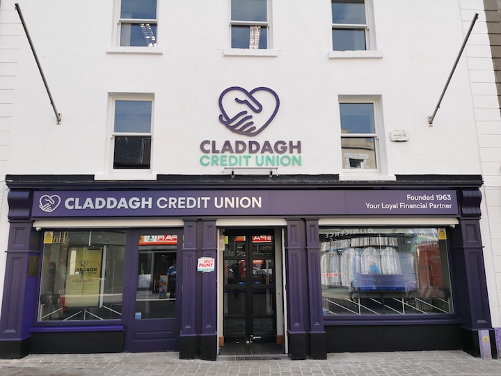 Claddagh Credit Union signage - Outdoor Signage - Exterior signage - Galway based signs