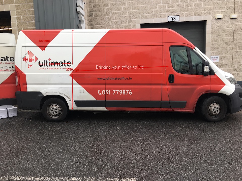 An example of a branded van - vehicle wrap - vinyl wrapped